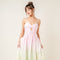 Wrinkled Ombre Maxi Dress-Dress-Fore Collection-Pink/Lime Ombre-S-Urbanheer