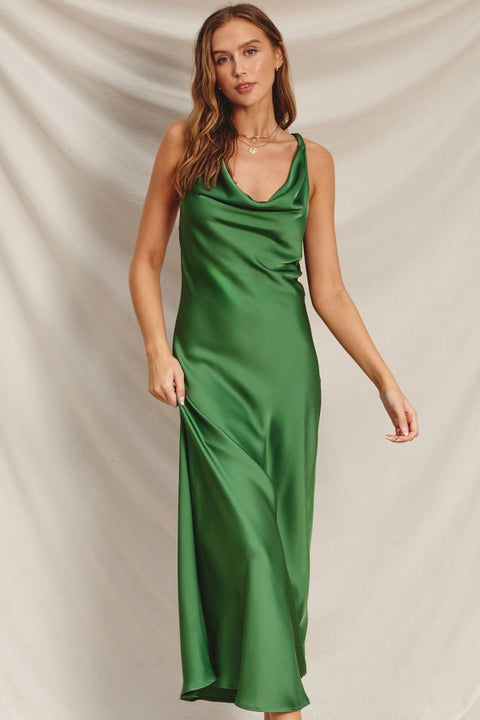 Life Of A Party Twisted Strap Maxi Dress Ibiza Green-Dress-Dress Forum-S-Urbanheer
