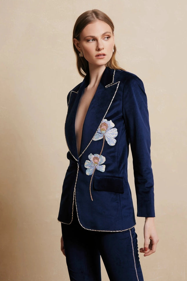 Azul Embroidered Jacket-Clothing - Women-La fuori-Urbanheer