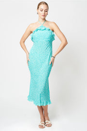 Gabriella Dress Green Daisy-Clothing - Women-Fresha London-XXS-Urbanheer