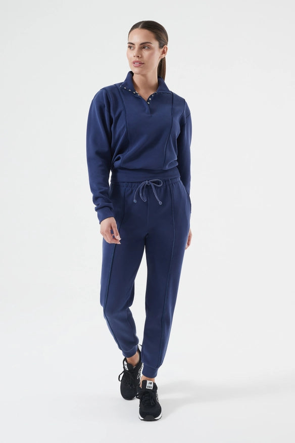 Sleek Pullover Midnight Blue-Pullover-Nux Active-M-Urbanheer