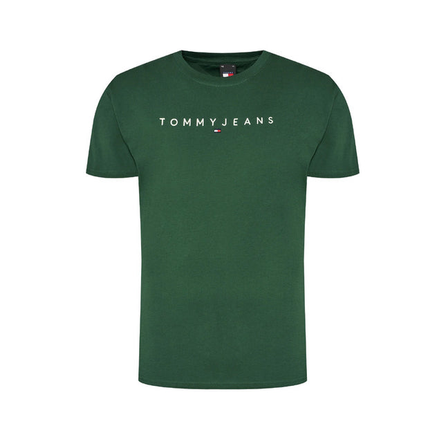Tommy Hilfiger Jeans Men T-Shirt-Clothing T-shirts-Tommy Hilfiger Jeans-green-2-S-Urbanheer