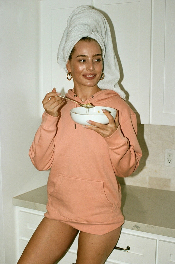 Organic Cotton Hoodie Salmon-Hoodie-Gergana Ivanova-XL-Urbanheer