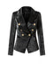 Whitney Black Pu Faux Croc Leather Luxury Fitted Double Brea-ALLARA-S-Urbanheer