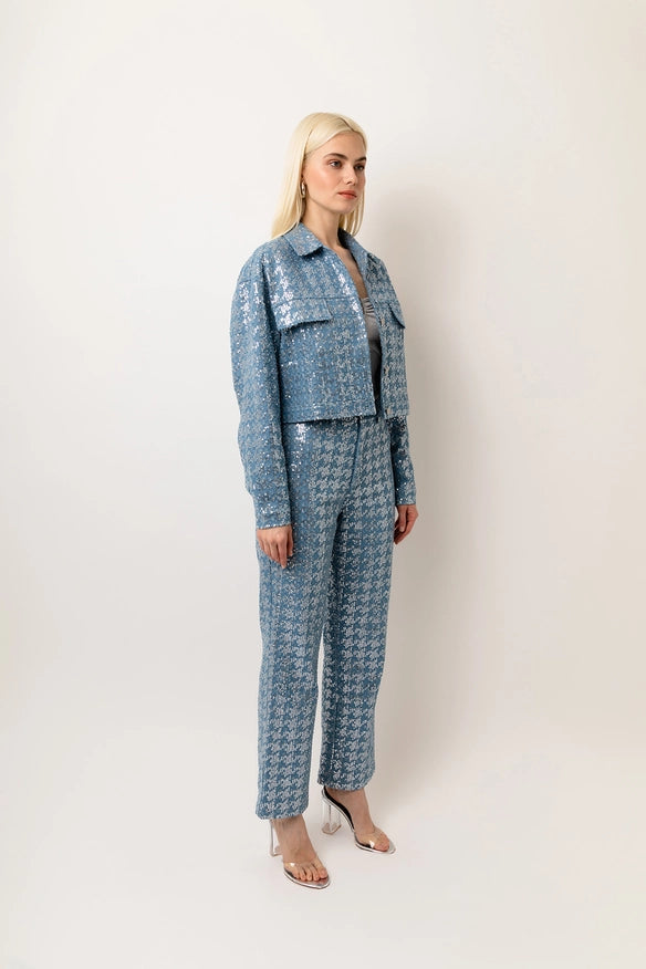 Bambi Sequin Denim Jacket-Jacket-Amy Lynn-S-Urbanheer