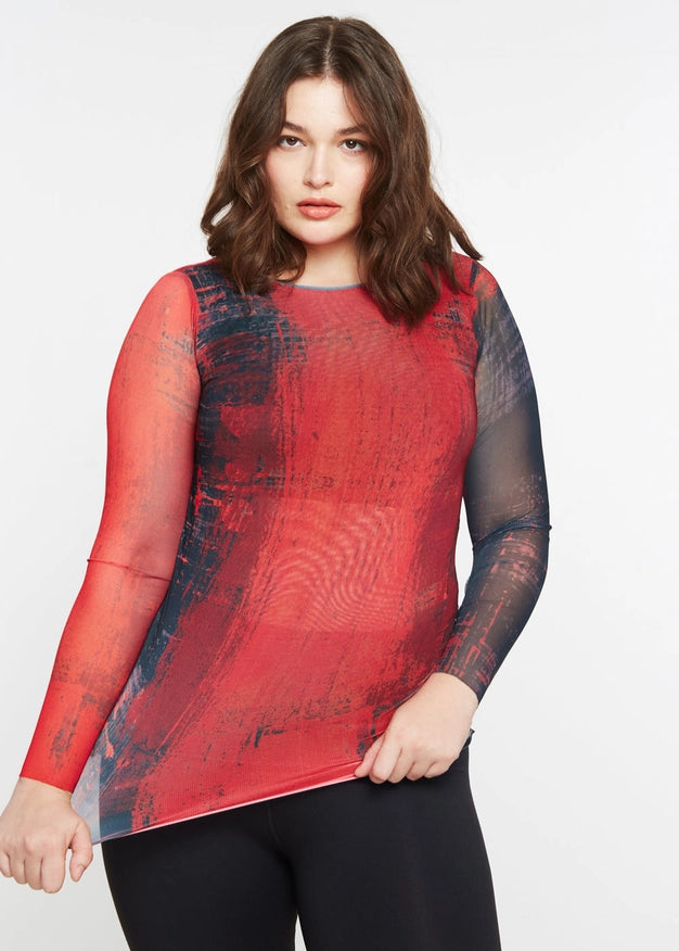 Vermillion - Florence Double Sheer Top-TOP-AMB Designs-S/M-Urbanheer