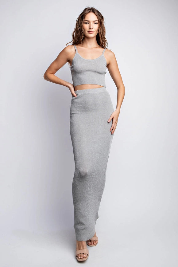 Metallic Yarn Cami Top-Tube Top-EDIT by NINE-S-Urbanheer