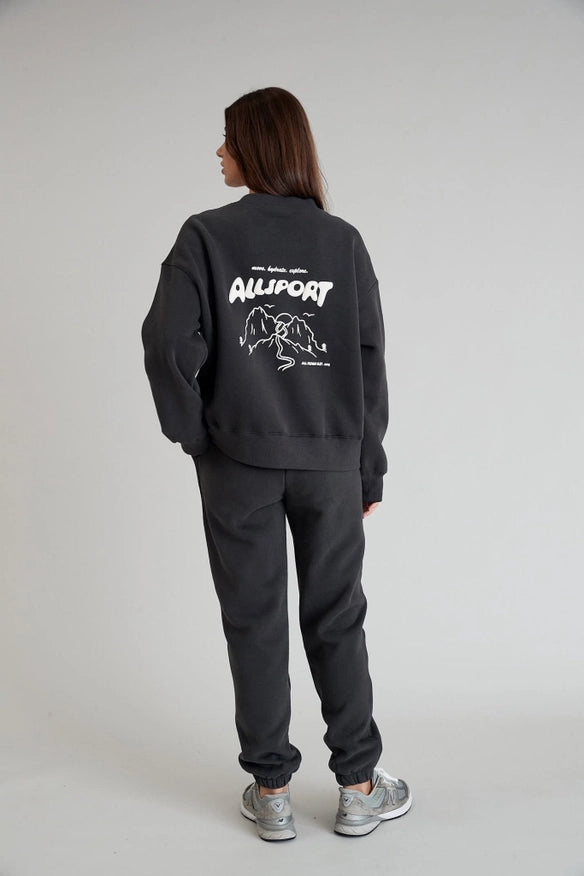 Outdoor Crew Sweater (Vintage Black)-Sweater-All Fenix-S-Urbanheer