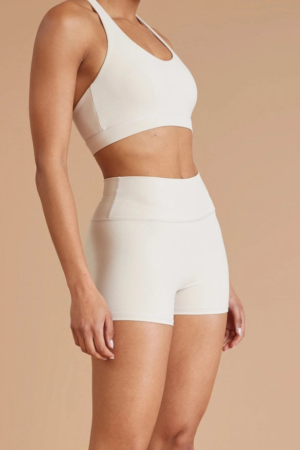 Eco Rib 4" Bike Shorts (Stone)-Short-All Fenix-XS-Urbanheer