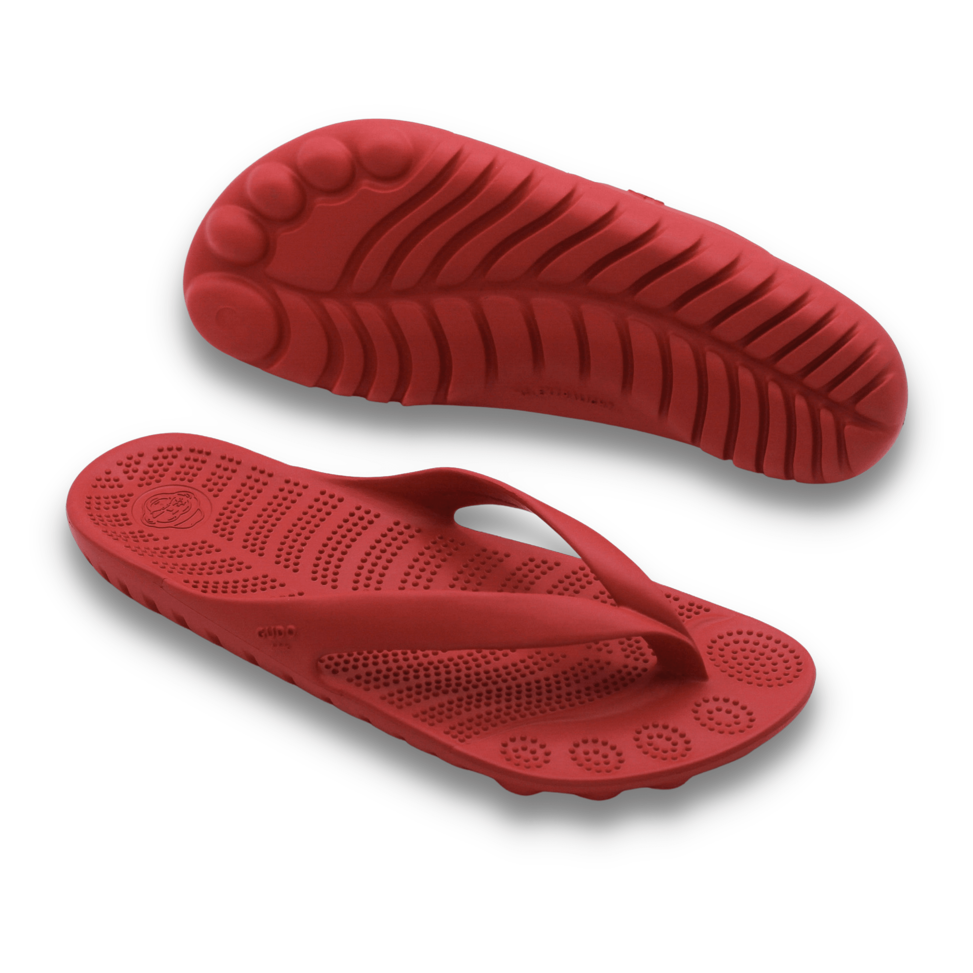 FIRE RED FLIP FLOPS & DRYBAG BY GUDO-Shoes-GUDO WORLD-7 MEN / 9 WOMEN-Urbanheer