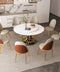 Premium Round Dining Table Set with Rotating Center Turntable