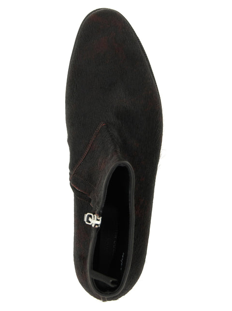 John Lobb Freddi Bristle Hide Ankle Boots