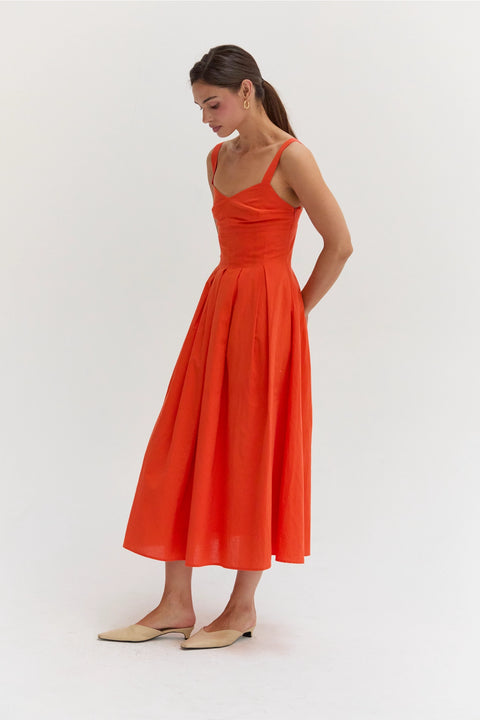 Valerie Bustier Fit and Flare Dress