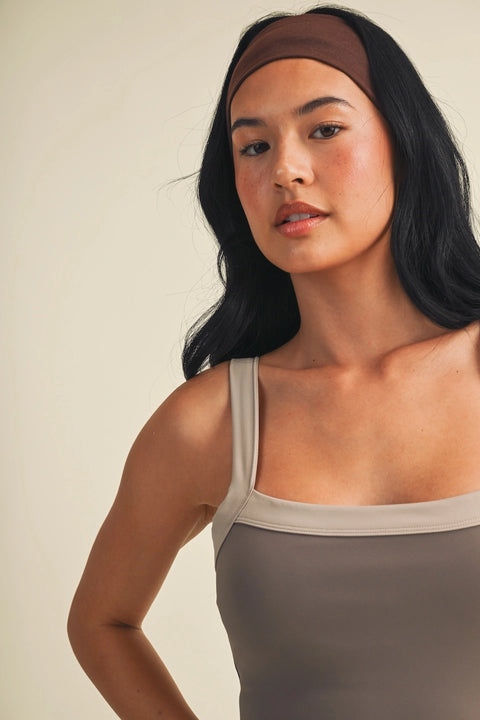 Contrast Block Tank Top