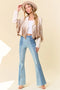 Cream Multi Color Fringe Open Front Jacket-Jacket-Saints & Hearts-S-Urbanheer
