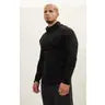 Asymmetrical Exaggerated Roll Neck Sweater - Black-Ron Tomson-BLACK-M-Urbanheer