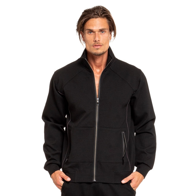 Full Zip Track Jacket - Black-Jacket-Eight X-XL-Urbanheer