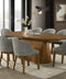 Elegant Dining Table Set for 8 with Walnut Wood Finish