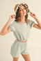 Cotton Gauze Short Set Sage-Set-Kimberly C-S-Urbanheer