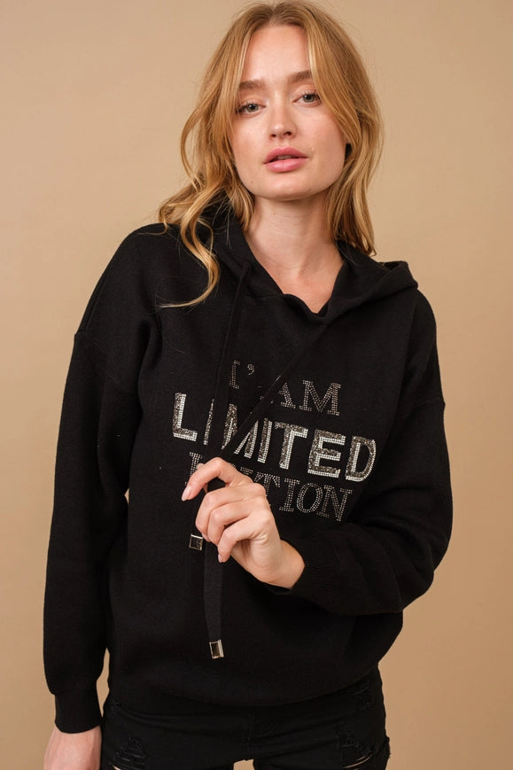 I Am Limited Edition Soft Hoodie Sweater Black-Sweater-Blue B-BLACK-S-Urbanheer