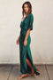 Reflection Blouson Maxi Dress Hunter Green-Maxi Dress-Dress Forum-S-Urbanheer