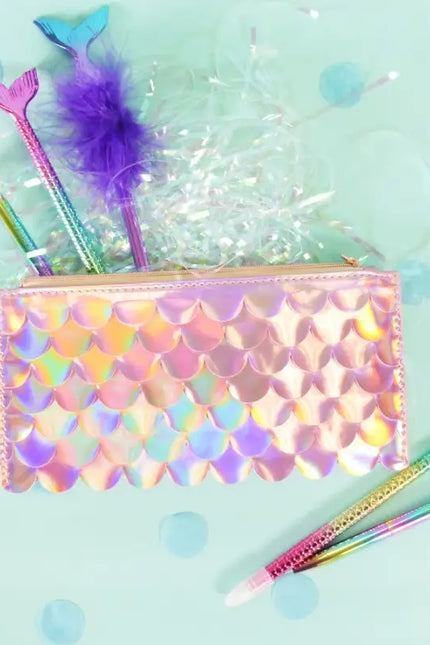 Holographic Scales Pencil Pouches-Bewaltz-Urbanheer