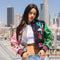 Wild And Free Cropped Varsity Jacket-Jacket-First Row-NAVY-S-Urbanheer