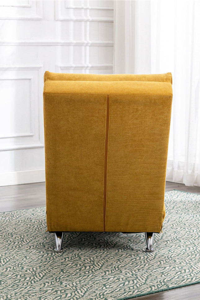 Linen Chaise Lounge Modern Message Chair-Accent Chair-G-BlakHom-Urbanheer