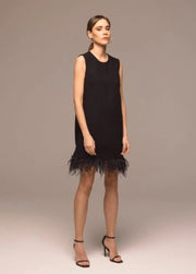 Black Crepe Jackie Dress-Clothing - Women-Elodie-Black-XS-Urbanheer