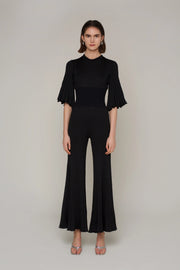 Bae Wide Leg Fitted Knit Jumpsuit-Clothing - Women-Amy Lynn-S-Black-Urbanheer