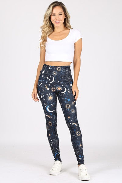 Galaxy Print Legging-LA Soul-S-Urbanheer