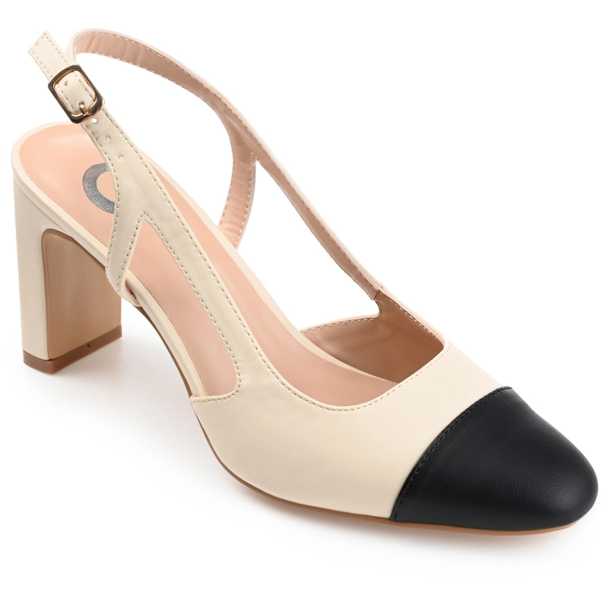 Journee Collection Women's Reignn Wide Width Pump-Shoes Pumps-Journee Collection-Beige-5.5-Urbanheer