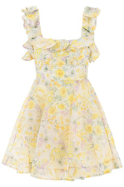 Zimmermann "Mini Harmony Floral Organza Dress"-Dress-Zimmermann-1-Mixed colours-Urbanheer