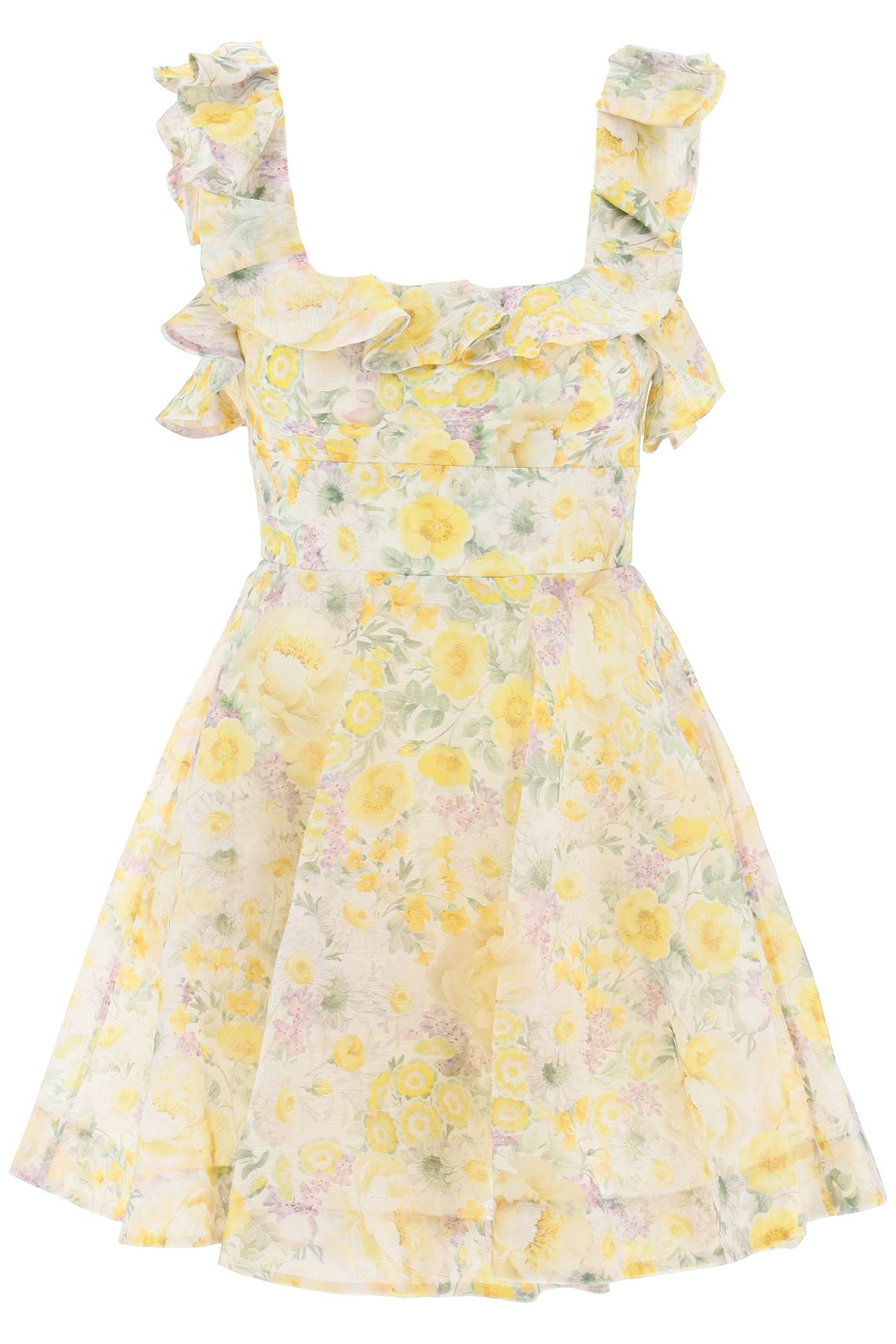 Zimmermann "Mini Harmony Floral Organza Dress"-Dress-Zimmermann-1-Mixed colours-Urbanheer