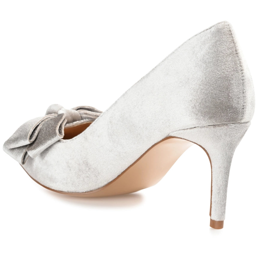 Journee Collection Women's Crystol Pump Grey-Shoes Pumps-Journee Collection-5.5-Urbanheer