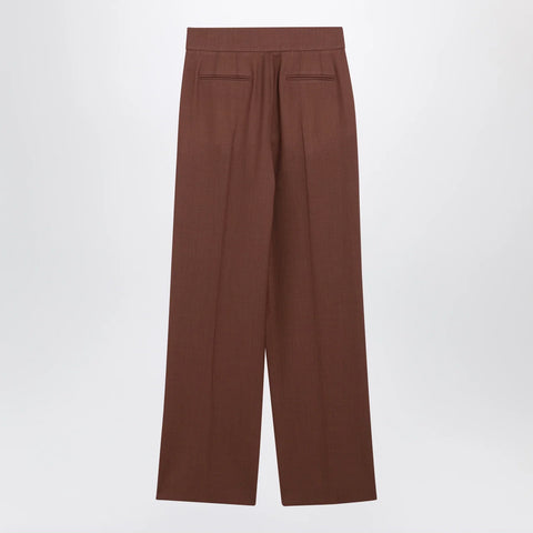 Valentino Light Brown Wool Trousers