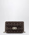 Valentino Garavani Rockstud Spike bag in brown suede