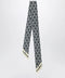 Valentino Garavani Tout La V Bandeau scarf in ivory / blue silk
