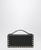 Valentino Garavani Black Rockstud Leather Wallet with Chain