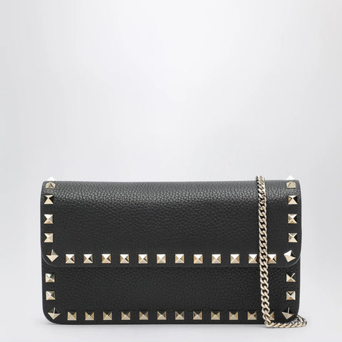 Valentino Garavani Pouch with black Rockstud chain