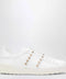 Valentino Garavani White leather Rockstud zip card holder