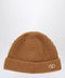 Valentino Garavani Camel Vlogo Signature cashmere beanie