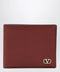 Valentino Garavani Dark red Vlogo Signature bi-fold wallet