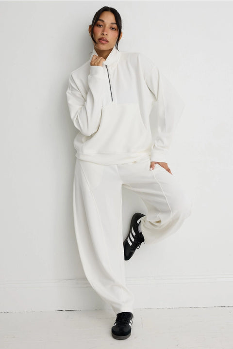 Soft Luxury Barrel Leg Track Pant