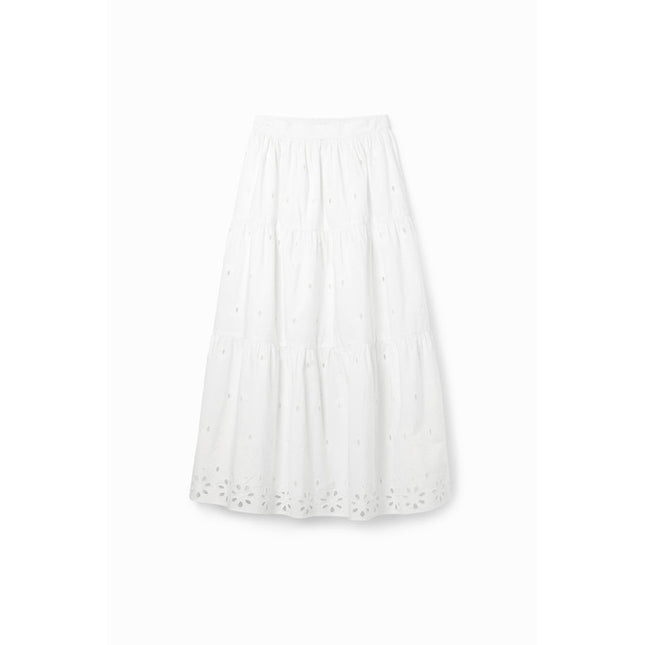 Desigual Women Skirt-Clothing Skirt-Desigual-white-XS-Urbanheer