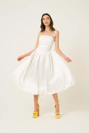 Alexa Puffball Dress-Clothing - Women-Amy Lynn-S-White-Urbanheer