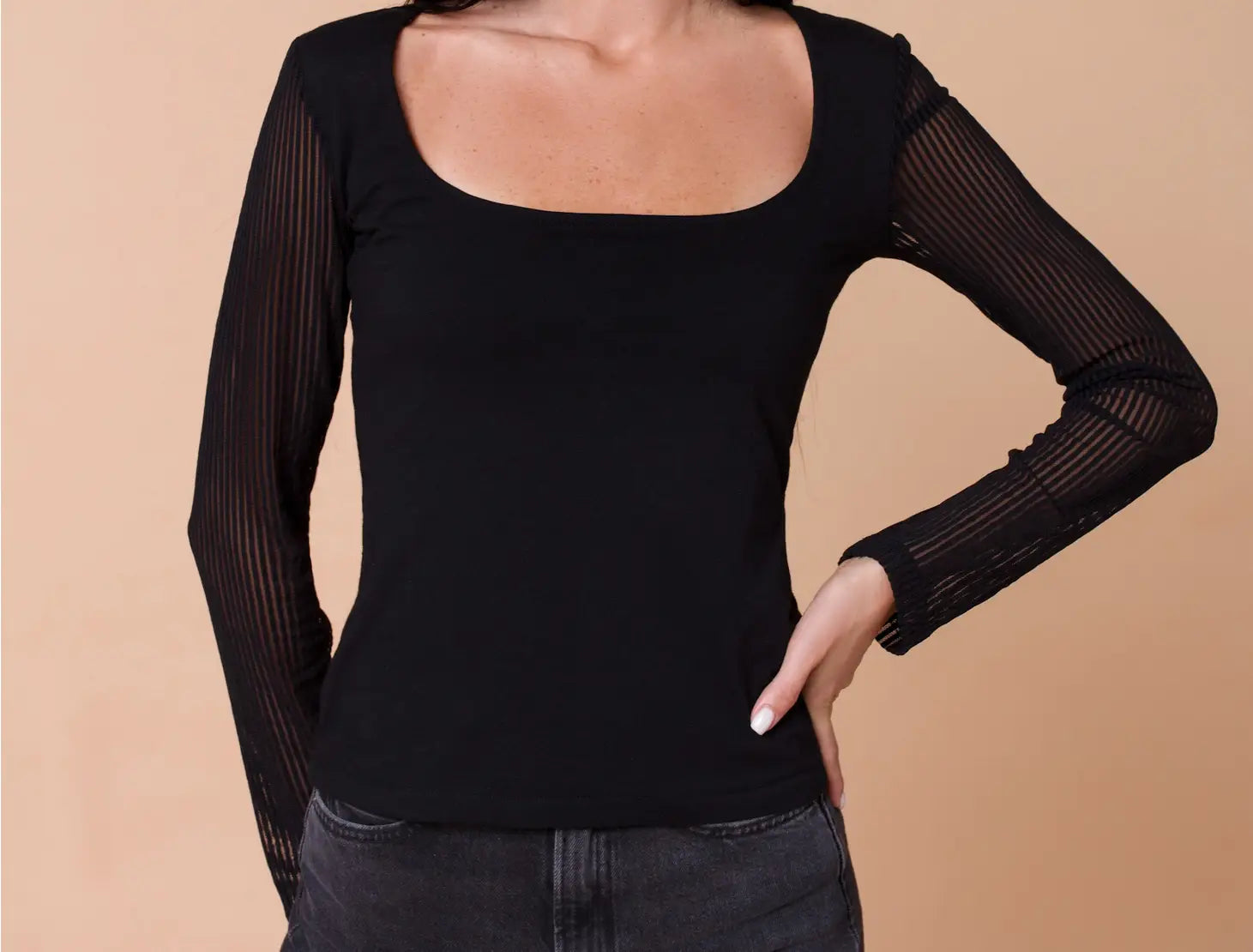 Harper Black Top-Lannata-S-Black-Urbanheer