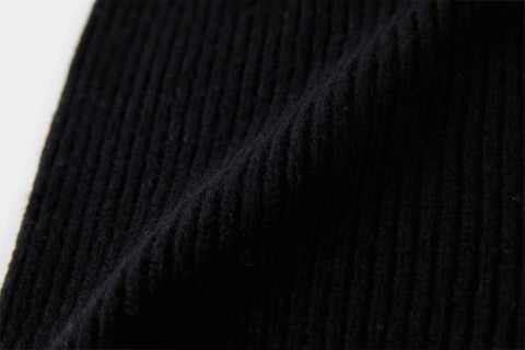 Unisex Cashmere Wool Beanie - Black