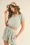 Cotton Gauze Short Set Sage-Set-Kimberly C-S-Urbanheer