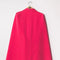 Mid-Length Cape Jacket with Belt Fuchsia-Jacket-Attentif Paris-S-Urbanheer